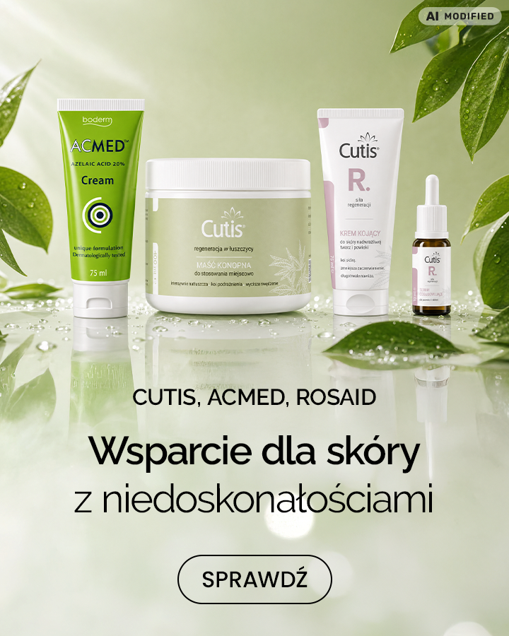 Cutis, Acmed, Rosaid - dermo wsparcie dla skóry z niedoskonałościami