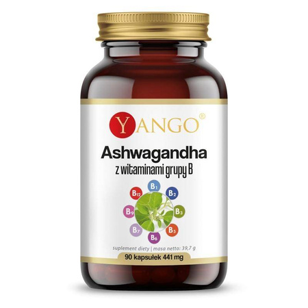 Yango − Ashwagandha z witaminami grupy B − 90 kaps.