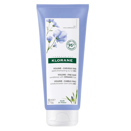 Klorane balsam do włosów na bazie włókien lnu 200 ml