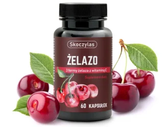 Skoczylas Żelazo 3 formy z witaminą C 60 kaps.