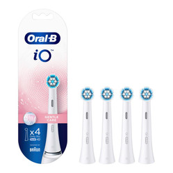 ORAL-B BRAUN KOŃCÓWKI RBSW-4 iO GENTLE CARE WHITE 4szt.