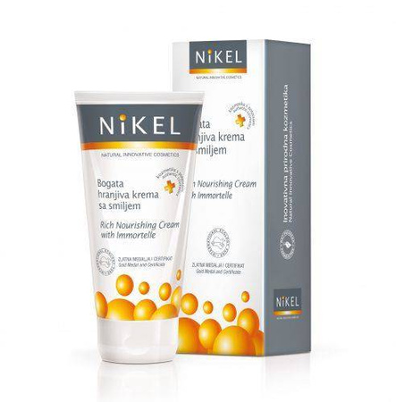 NIKEL, Bogaty krem odżywczy z wyciągiem z kwiatu Immortelle, 50ml