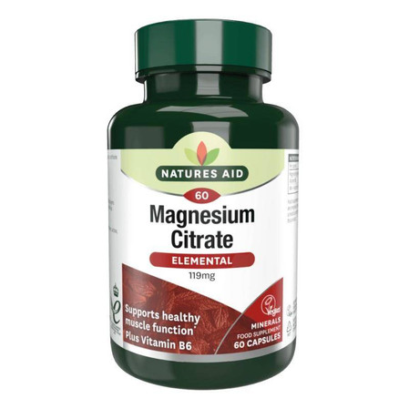 Natures Aid Cytrynian Magnezu 119 mg 60 k