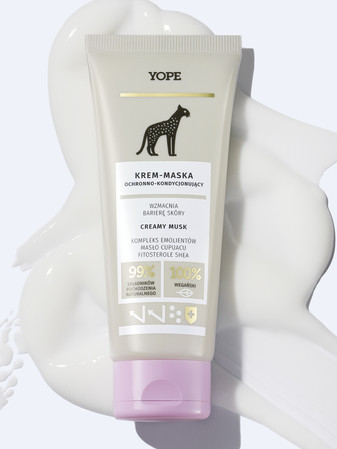 Yope - Ochronno-kondycjonujący krem-maska do rąk Creamy Musk 50ml