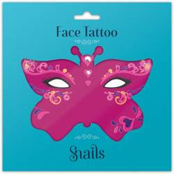 Snails, Naklejka na twarz dla dzieci, Face Tattoo - Queen of Hearts