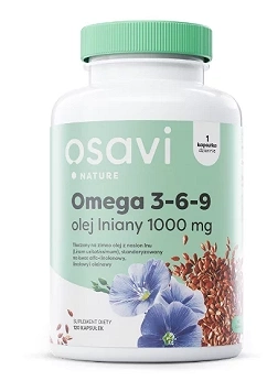 Osavi Omega 3-6-9 Olej Lniany 1000mg -  120 kaps.