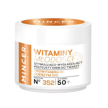 Witaminy Młodości 50+ krem półtłusty stymulująco-wygładzający do twarzy 352 50ml