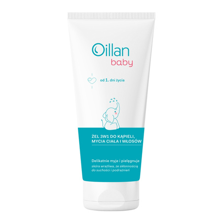 Baby żel 3w1 do kąpieli mycia ciała i włosów 200ml