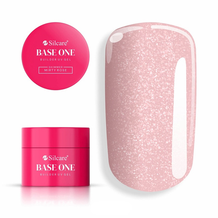 Base One Shimmer Misty Rose żel budujący do paznokci 50g