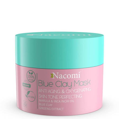Vegan Blue Clay Mask Anti Aging Oxygenating maska niebieska przeciwzmarszczkowo dotleniająca 50ml