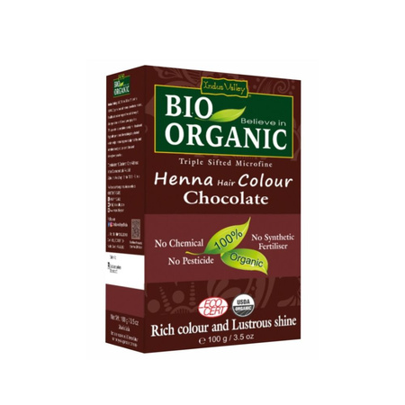 Indus Valley Henna Do Włosów Eko Czekoladowy 100G
