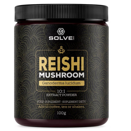 SolveLabs Reishi (Ganoderma Lucidum) ekstrakt 10:1 z lakownicy żółtawej 100 g
