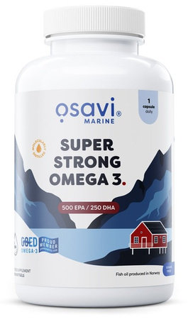 Osavi Super Strong Omega 3, 500 EPA / 250 DHA - 180 kaps.