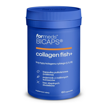 Formeds Bicaps Collagen Fish+ mix kolegenów 60 kaps.