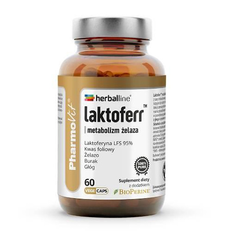 Pharmovit Laktoferr metabilizm żelaza 60 kaps.