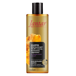 Jantar szampon rewitalizujący kolor z esencją bursztynową i pigmentem do włosów blond i siwych 300ml
