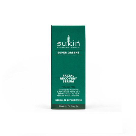 Sukin, SUPER GREENS Detoksykująco- naprawcze serum do twarzy, 30ml