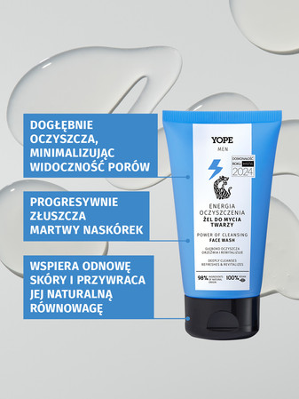 Yope - Men Wood żel do mycia twarzy dla mężczyzn 150ml