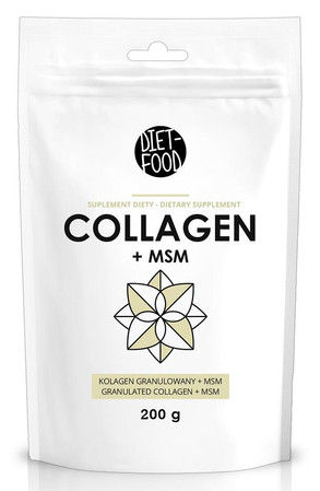 DIET-FOOD KOLAGEN WOŁOWY + MSM INSTANT 200 g