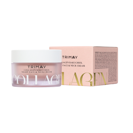 Trimay Krem na noc do twarzy i szyi z kolagenem i bakuchiolem 50ml