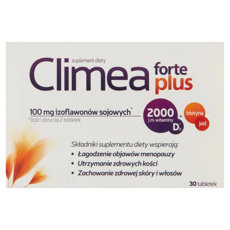 Climea Forte Plus na łagodzenie objawów menopauzy 30 tabl.
