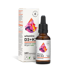Aura herbals - Witamina D3 + K2 w kroplach - 30 ml