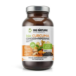 Big Nature Ginger Curcuma + Piperyna BIO 90 tabl.