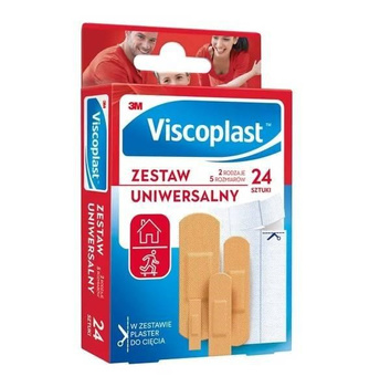 Viscoplast plastry zestaw uniwersalny 24 sztuki