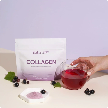 Natu.Care Kolagen 3000 mg smak czarna porzeczka - 30 porcji - saszetek