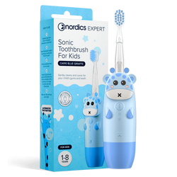 SZCZOTECZKA SONICZNA CA910 DLA DZIECI NIEBIESKA ŻYRAFA - NORDICS EXPERT