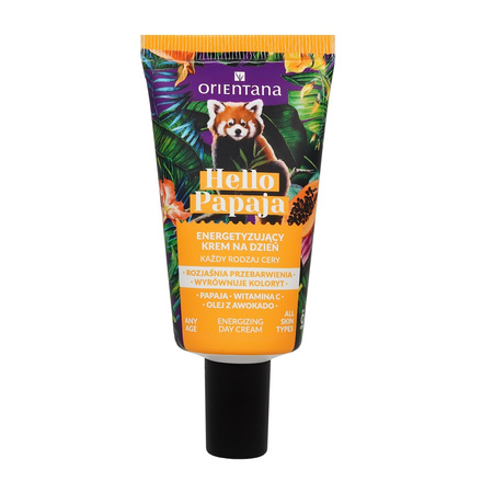 Orientana - Hello Papaya Energetyzujący krem do twarzy na dzień Witamina C Olejek awokado 40ml