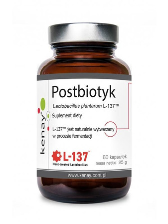 KENAY Postbiotyk Lactobacillus plantarum L-137 na wsparcie odporności i prawidłowego funkcjonowania jelit 60 kaps.