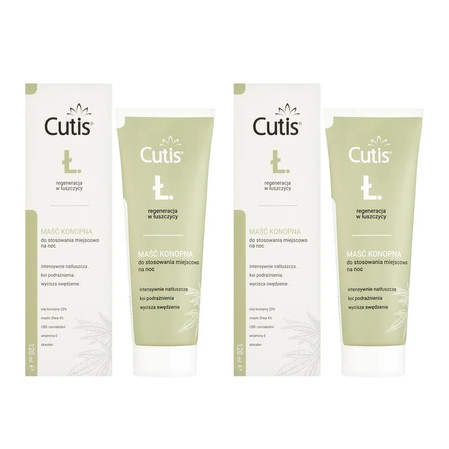 Zestaw: 2x Cutis Ł - Łuszczyca maść konopna 20% + CBD 120 ml