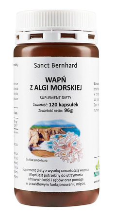 Wapń z Algi Morskiej (120 kaps.)