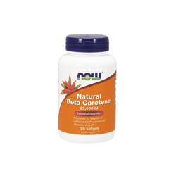 Naturalny Beta Karoten (Witamina A) 25000 IU (180 kaps.)
