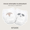 Kit & Kin, Pieluchomajtki Nappy Pants 6 XL (12-17 kg), Jeżyk/Szop, 18 szt.