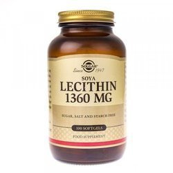 Solgar Soya Lecithin Lecytyna na dobry nastrój 100 kaps.