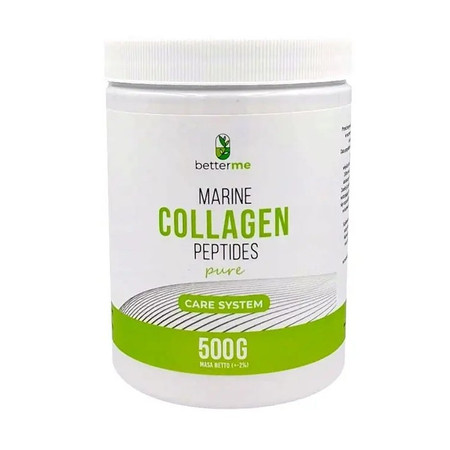 BETTERME Marine Collagen Peptides Pure suplement diety na mocne stawy, kości, mięśnie 500g