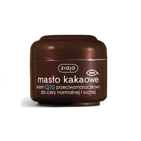 Ziaja, Masło Kakaowe krem przeciwzmarszczkowy Q10 skóra normalna i sucha 50ml