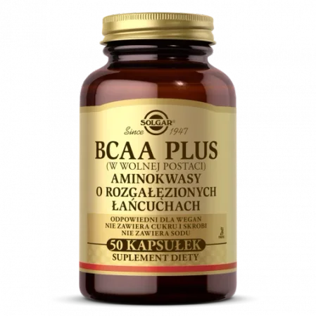 Solgar BCAA Plus aminokwasy 50 kaps.