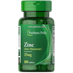 Puritan's Pride Glukonian cynku 25mg 100 tabl.