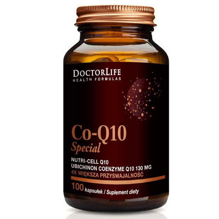 Doctor Life Co-Q10 Special koenzym Q10 130mg w organicznym oleju kokosowym 100 kaps.
