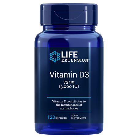 Witamina D3 3000 IU (120 kaps.)