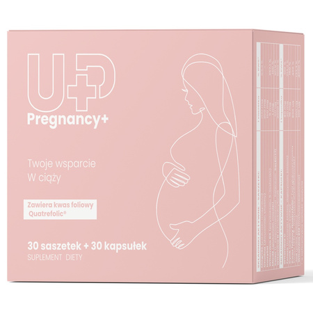UP Health Pregnancy+ suplement diety dla wsparcia zdrowia kobiet w ciąży 30 saszetek + 30 kaps.