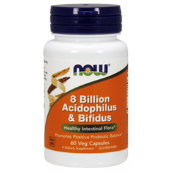 8 miliardów Acidophilus & Bifidus - Probiotyk (60 kaps.)