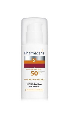 Pharmaceris S krem ochronny dla skóry naczynkowej i z trądzikiem różowatym SPF 50+ 50 ml