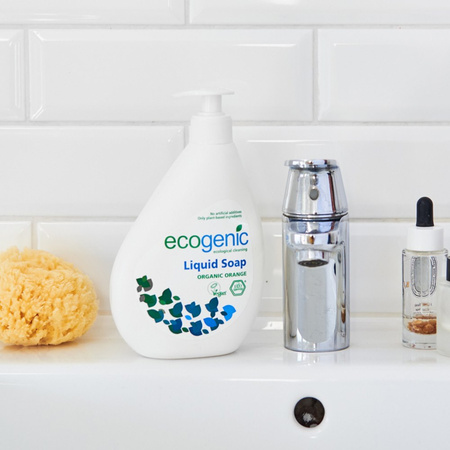 Ecogenic, Mydło do rąk w płynie z pompką, Pomarańcza, 500 ml