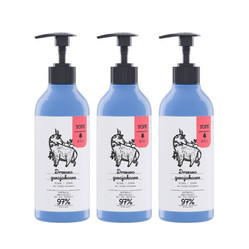 Zestaw: 3x Yope Wood Żel pod prysznic Drzewo Gwajakowe, Mirra, Tonka 400 ml