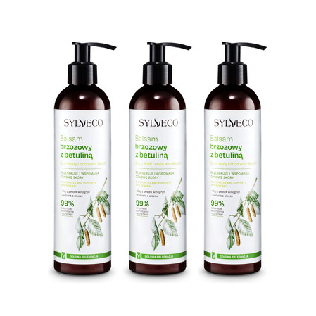 Zestaw: 3x Sylveco - Balsam brzozowy z betuliną - 300 ml