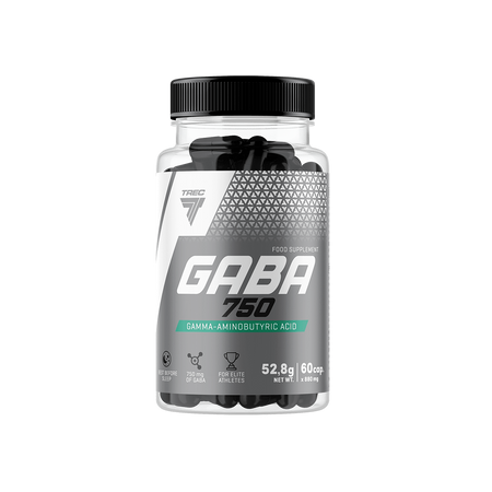 Trec Nutrition Gaba 750 Adaptogeny Kwas Gamma Aminomasłowy 60 kaps.